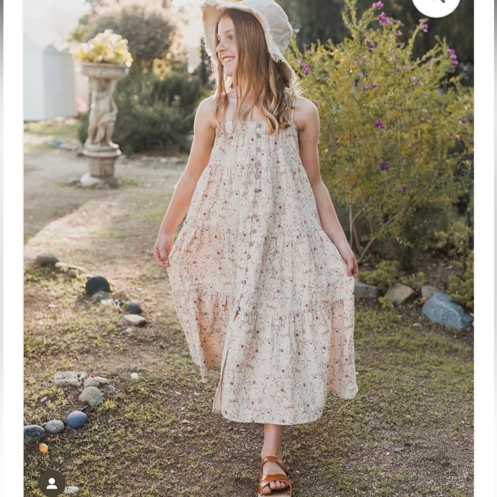 Rylee + Cru Dragonfly Tiered Maxi Dress